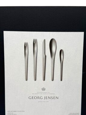 Arne Jacobsen by Georg Jensen Stainless Service for 1 Sets 5 pieces NEW SEALED